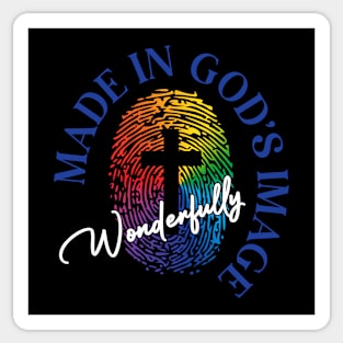 Wonderfully Made In God's Image Sticker